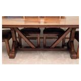 Gorgeous Wood Dining Table Set