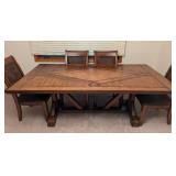 Gorgeous Wood Dining Table Set