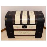 Antique Stencil Painted Steamer Trunk