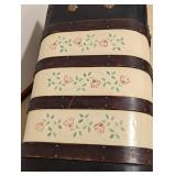 Antique Stencil Painted Steamer Trunk