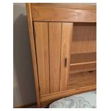 Broyhill Oak Queen Storage Bed Frame