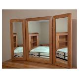 Broyhill Mirrored Oak Dresser