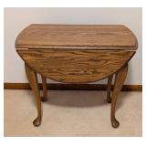 Oak Drop Leaf Side Table