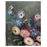 Framed Floral Oil Painting by Eda