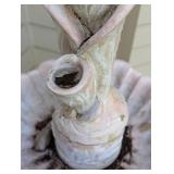 Concrete Floral Water Fountain