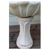 Concrete Floral Water Fountain