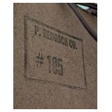 Vintage Mahogany and Gold Accented Glass Display Cabinet