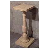 Painted Wood Pedestal Stand