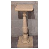 Painted Wood Pedestal Stand