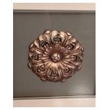 Pair of Pretty Gold Framed Wall Decorative Hangings