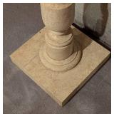 Painted Wood Pedestal Stand