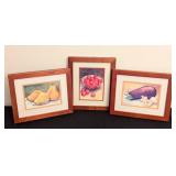 Small Framed Fruit and Veggie Prints by Anne-Marie