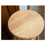 Pair of Counter Height Wood Stools