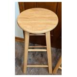 Pair of Counter Height Wood Stools