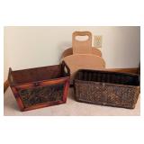 Magazine Rack and Baskets