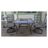 Metal Patio Table Set