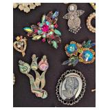 Assorted Vintage Brooches