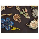 Assorted Vintage Brooches