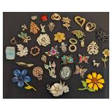 Assorted Vintage Brooches