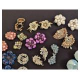Large Variety of Vintage Clip On Earrings