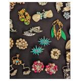 Large Variety of Vintage Clip On Earrings