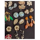 Large Variety of Vintage Clip On Earrings
