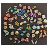 Large Variety of Vintage Clip On Earrings