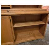 Oak Built-in Cabinet Bookcase