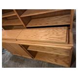 Oak Built-in Cabinet Bookcase