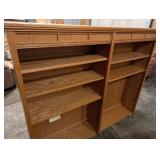 Oak Built-in Cabinet Bookcase