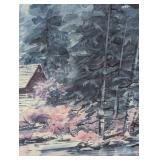 Framed Scenic Lou Roman Print