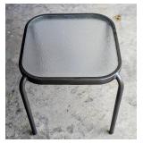 Small Glass Patio Side Table