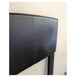 Queen Size Black Leather Headboard