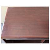 Rolling Wood Computer Desk