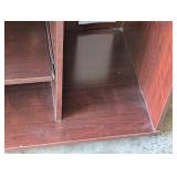 Rolling Wood Computer Desk