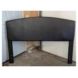 Queen Size Black Leather Headboard
