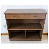 Vintage Wood Storage Shelf