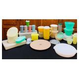 Large Lot of Collection of Vintage Tupperware Pieces