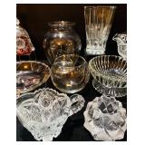 Outstanding Collection Vintage of Crystal and Cut Glass