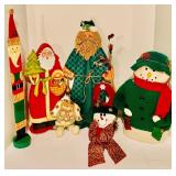 Wonderful Vintage Wood and Cloth Christmas Decor