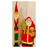 Wonderful Vintage Wood and Cloth Christmas Decor