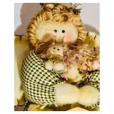 Wonderful Vintage Wood and Cloth Christmas Decor