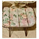 Vintage Metal Patio Furniture with Removable Cushions