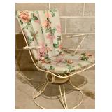 Vintage Metal Patio Furniture with Removable Cushions