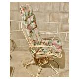 Vintage Metal Patio Furniture with Removable Cushions