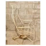 Vintage Metal Patio Furniture with Removable Cushions