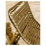 Vintage Metal Patio Furniture with Removable Cushions
