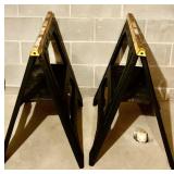Pair of Foldable Sawhorses and Step Ladder
