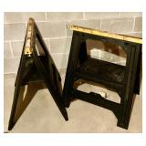 Pair of Foldable Sawhorses and Step Ladder