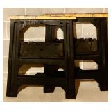 Pair of Foldable Sawhorses and Step Ladder